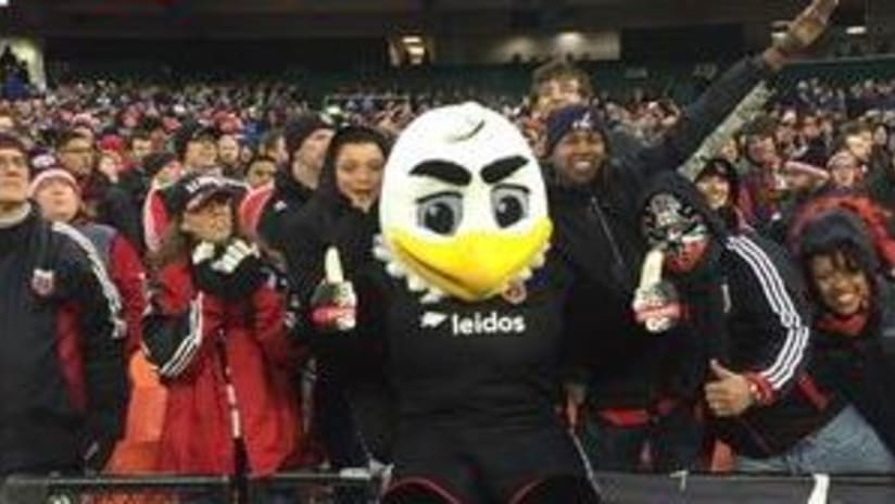 New-look DC United mascot Talon