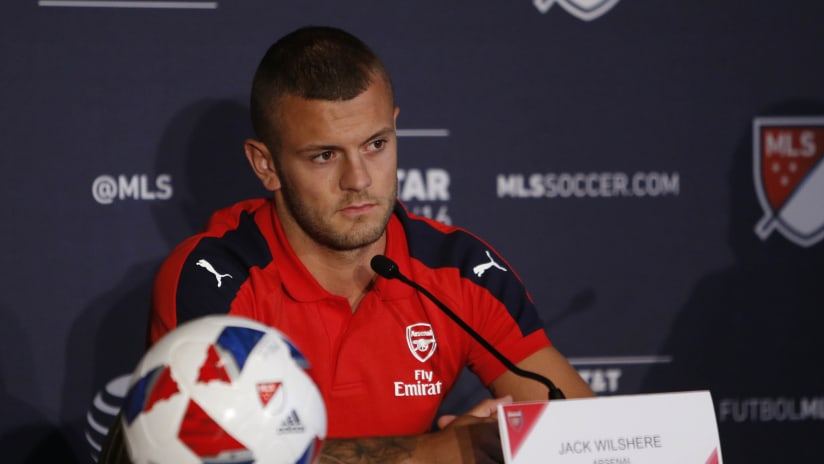 Jack Wilshere at MLS All-Star game press conference, July 26, 2016