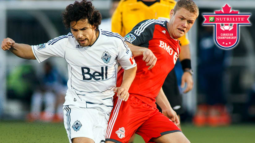 Vancouver and Toronto battled to a 1-1 tie in the first leg of the NCC final on Wednesday.