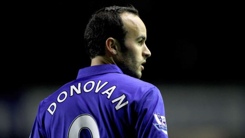 Landon Donovan debuted with Everton in a loss to Bolton.