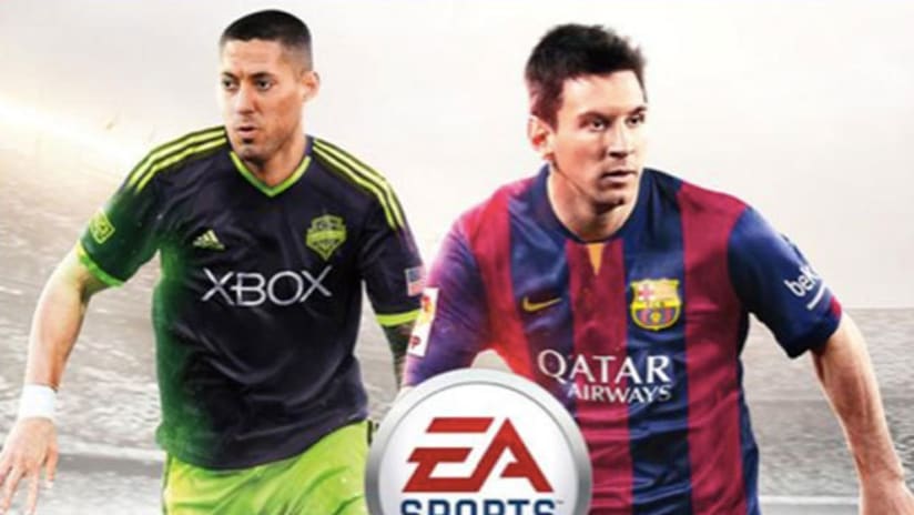 Clint Dempsey on the cover of EA Sports FIFA 15