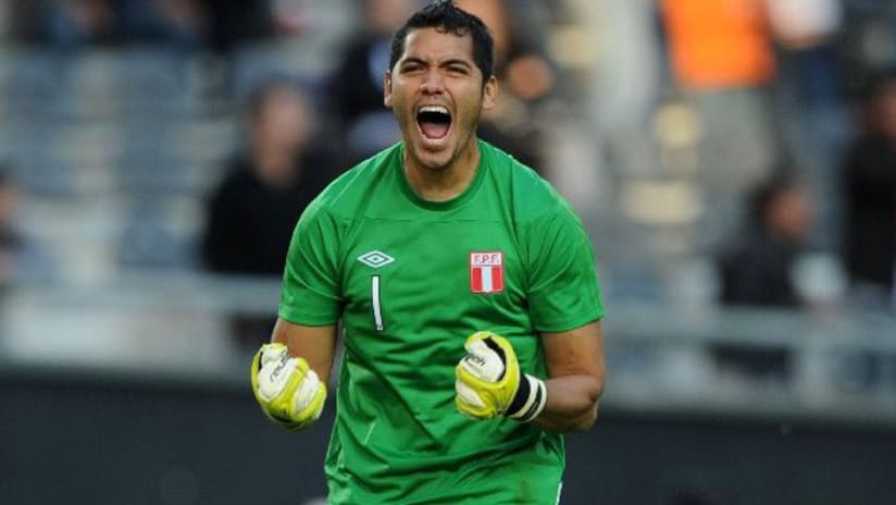 Peru goalkeeper Raul Fernandez