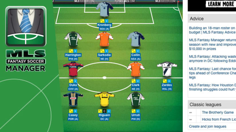 MLS Fantasy 101: How to set up your MLS Fantasy Soccer Manager team