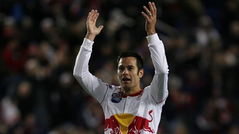 Veteran Mike Petke addressed the crowd after the Red Bulls' decisive win over the New England Revolution on Thursday.