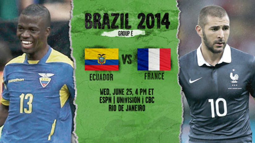France vs. Ecuador, Group E (June 25, 2014)