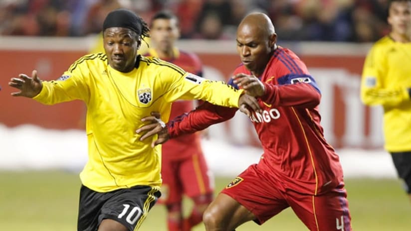 Andres Mendoza and the Columbus Crew failed to overcome Real Salt Lake in the CONCACAF Champions League quarterfinals.