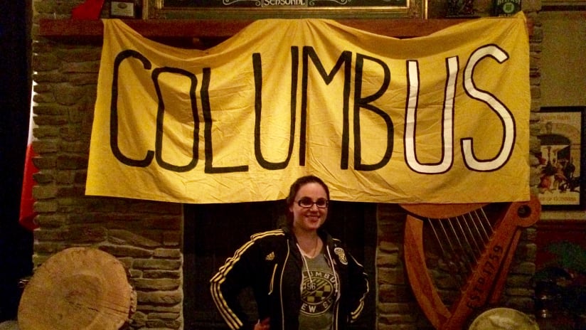 Columbus Crew SC fan Kristina Balevska