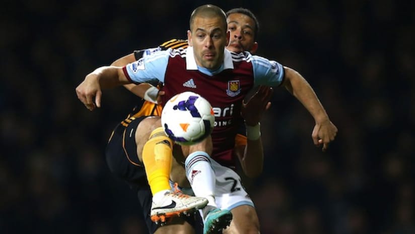 Joe Cole in action for West Ham United