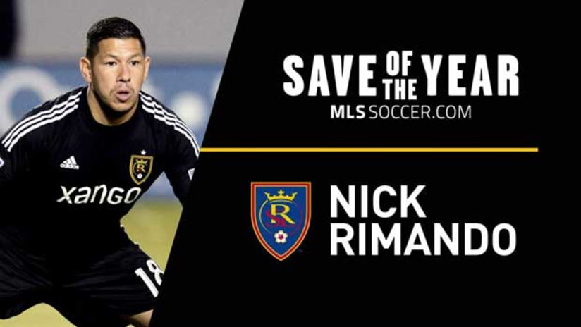 2013 Save of the Year winner - Nick Rimando