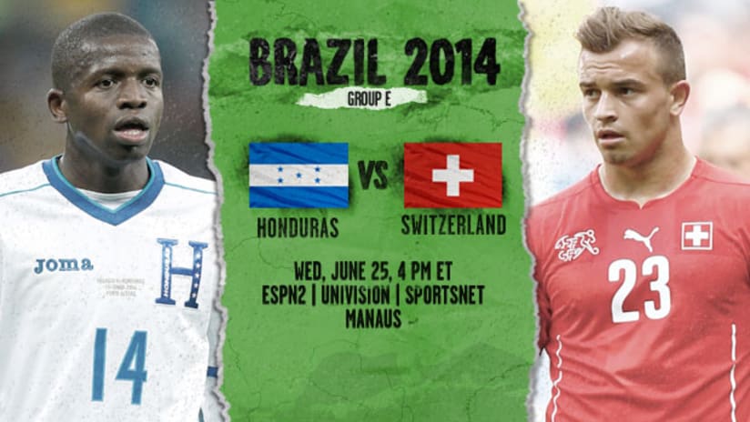 Honduras vs. Switzerland, Group E (June 25, 2014)