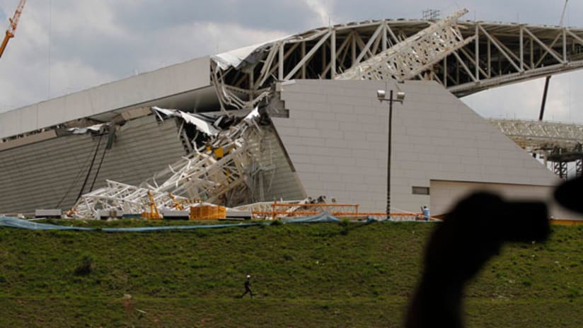 Brazil stadium collapse