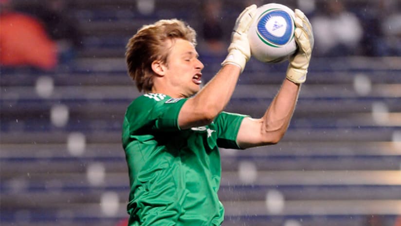 Chicago Fire goalkeeper Andrew Dykstra has won the NAPA Save of the Week.