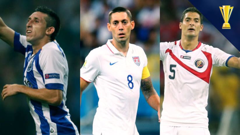 Clint Dempsey, Hector Herrera, Celso Borges-Gold Cup