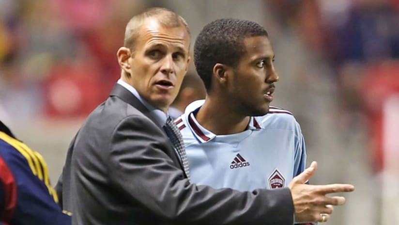 Ross LaBauex (right) has started each of the last two games for the Colorado Rapids.