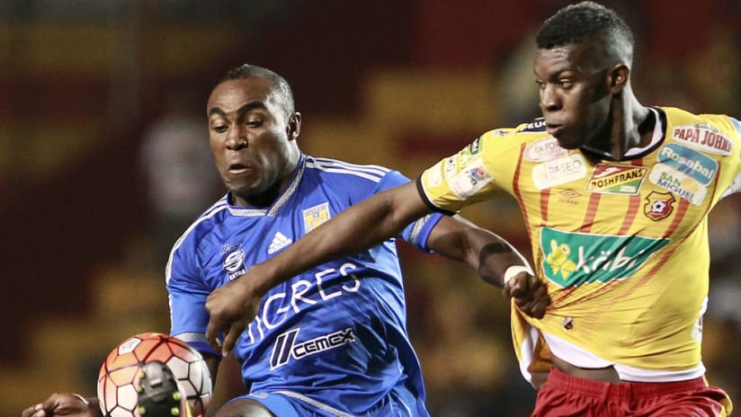 Keyner Brown - Herediano - against Tigres in CONCACAF Champions League