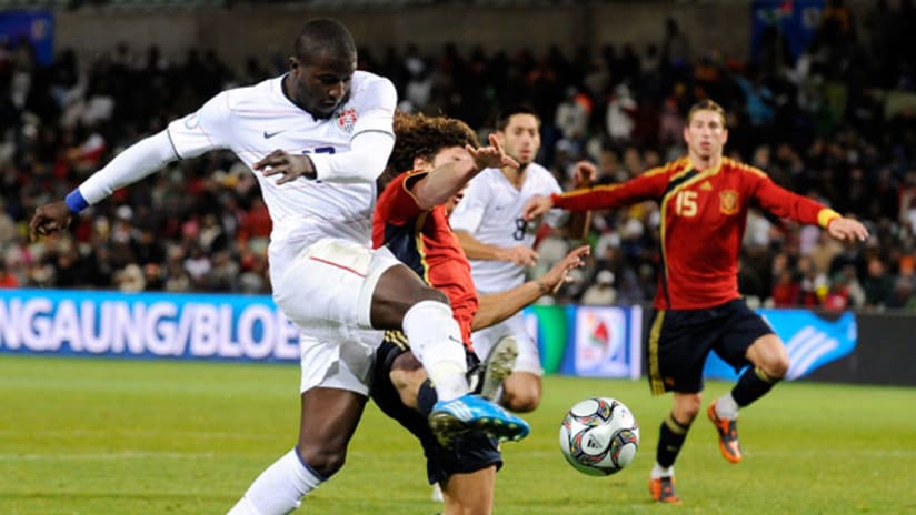 Jozy Altidore vs. Spain at the 2009 Confederations Cup.