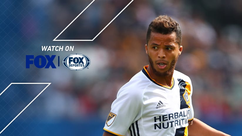 Giovani dos Santos - LA Galaxy - with FOX/FOX Deportes overlay