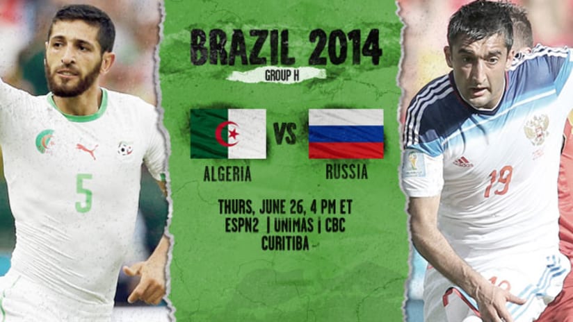 Algeria vs. Russia, Group H (June 26, 2014)