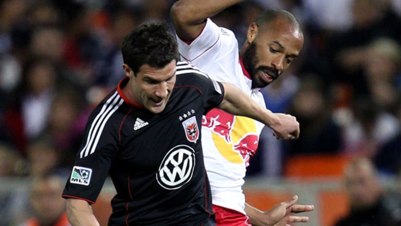 Chris Pontius and D.C. United failed to contain New York's Thierry Henry on Thursday.