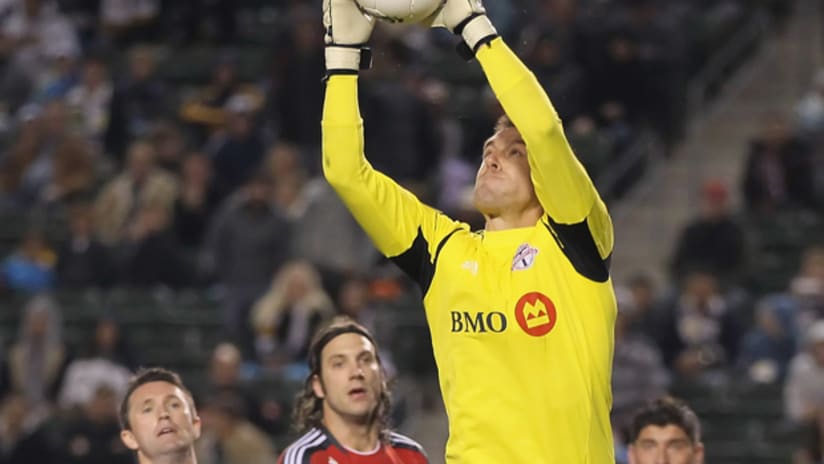 Toronto goalkeeper Milos Kocic