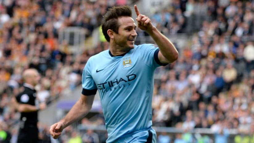 Frank Lampard celebrates goal vs. Hull City
