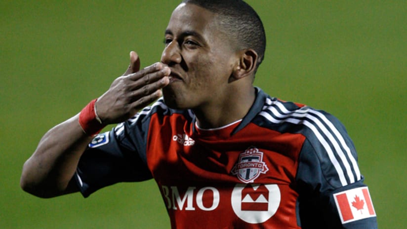 Joao Plata scored a goal and added an assist for Toronto against Houston on May 7.