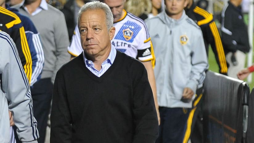 Dave Sarachan - walking off the field after LA Galaxy game