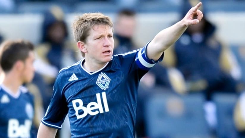 Terry Dunfield with the Vancouver Whitecaps in 2011