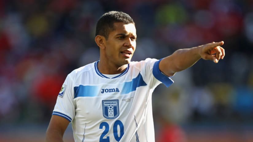 Former MLS star Amado Guevara made his World Cup debut for Honduras on Wednesday.