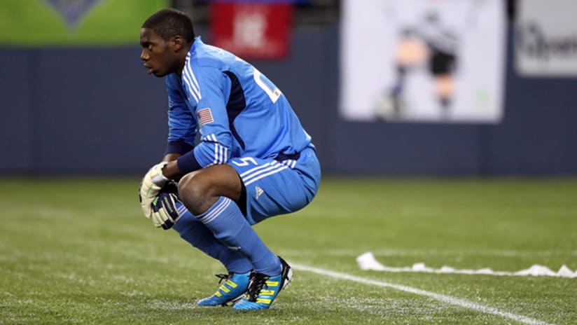 Fire goalie Sean Johnson reflects after their US Open Cup loss to Seattle.