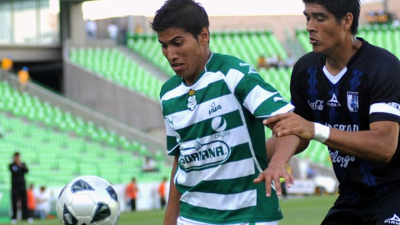 Gustavo Ruelas, Santos under-20, now on loan with Jaguares