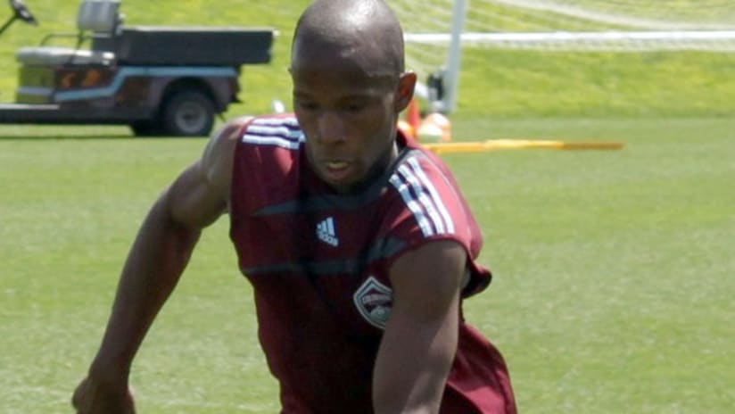 Miguel Comminges trains with the Rapids.