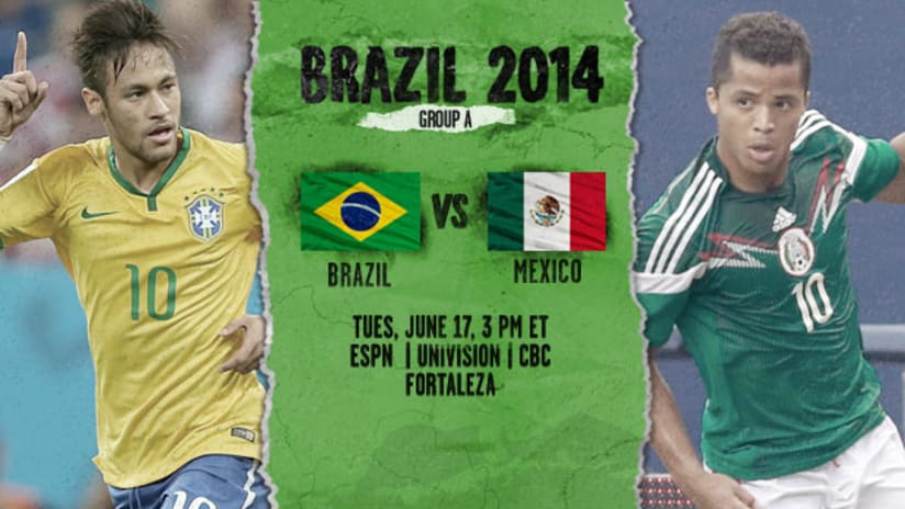 World Cup: Brazil vs. Mexico, June 17, 2014