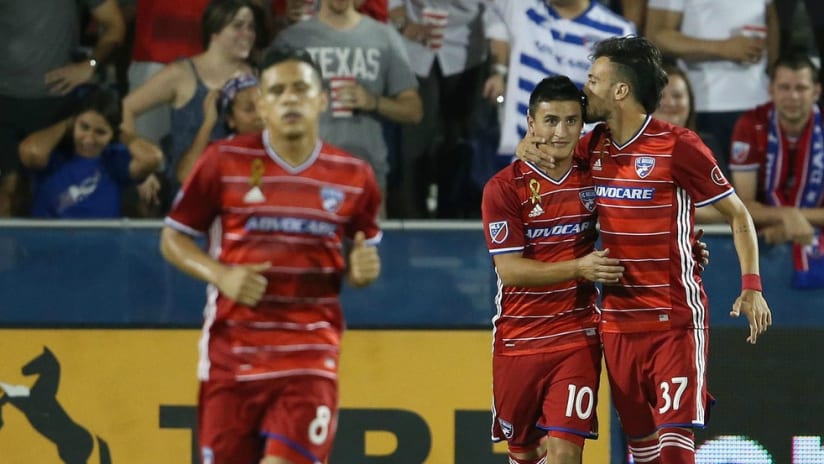 FC Dallas - Mauro Diaz - Celebrating a goal