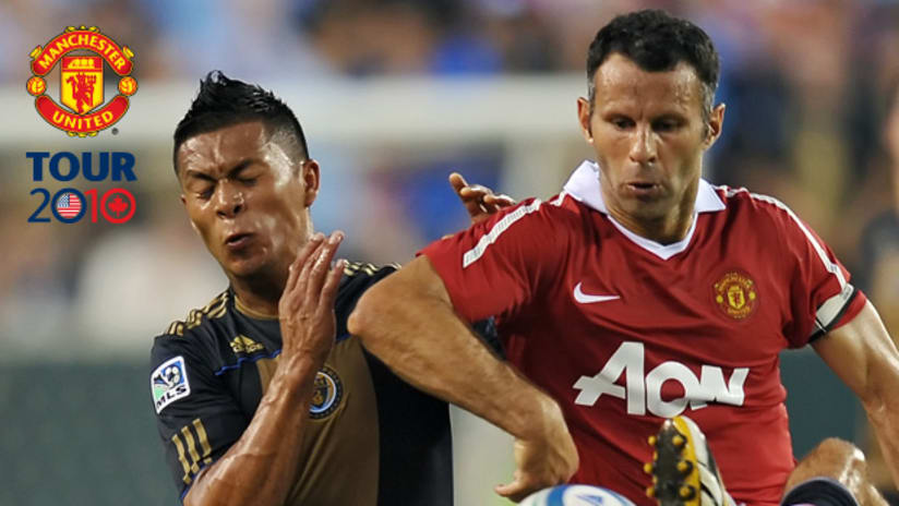 Manchester United's Ryan Giggs (right) says his club is prepared for Wednesday's MLS All-Star game.