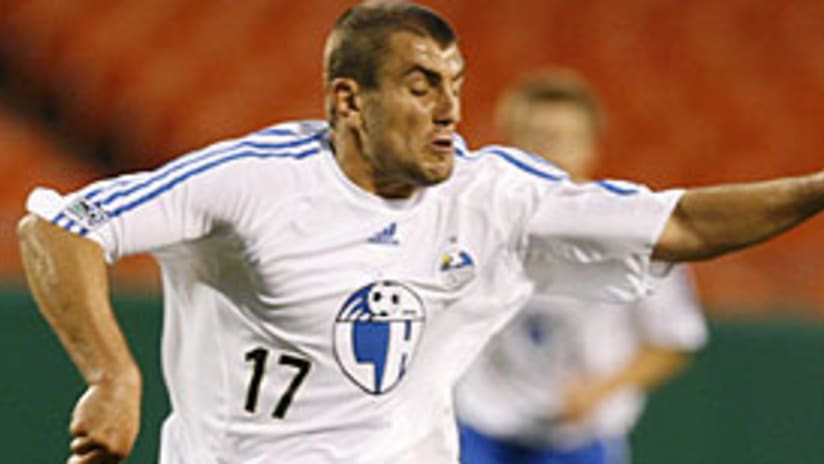 Yura Movsisyan has scored one goal in six appearances for the Wizards this season.