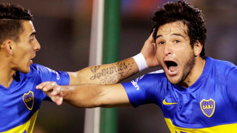Nicolas Lodeiro - Boca Juniors - celebration