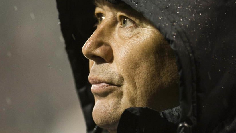 THUMBNAIL ONLY - Adrian Heath - Minnesota United - somber in rain