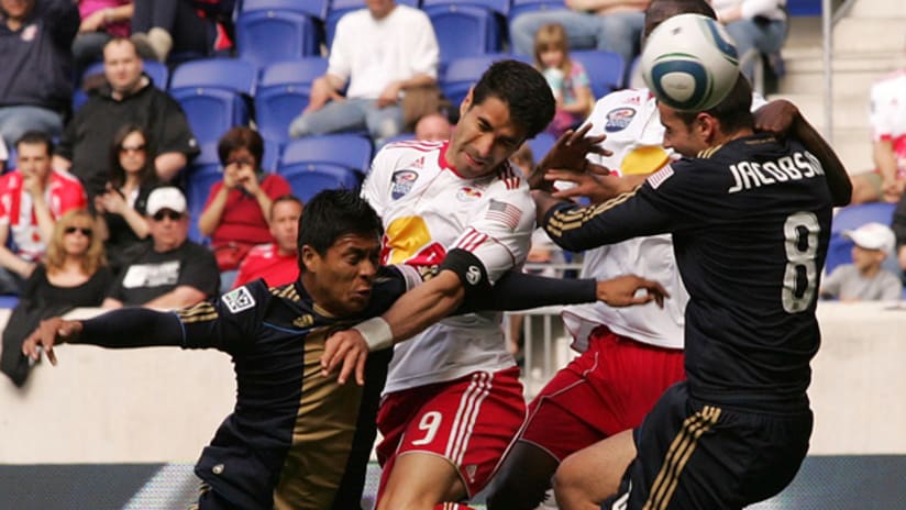 The Red Bulls and Union played a predictably physical match in their first-ever meeting.