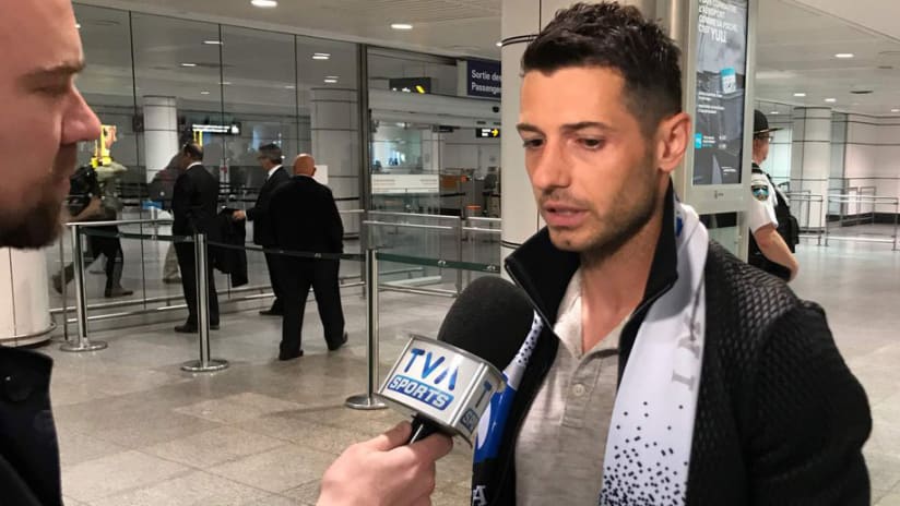 Blerim Dzemaili arrives at airport - May 9, 2017