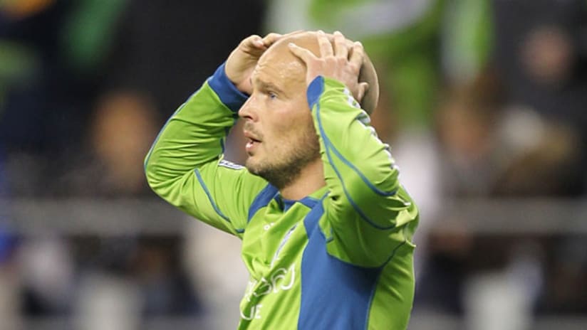 Freddie Ljungberg and Seattle are now winless in two matches since their opener.