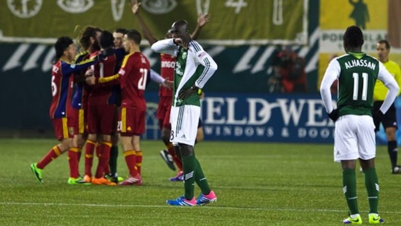 Portland Timbers react to losing the Western Conference Championship against Real Salt Lake