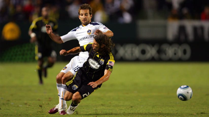 Frankie Hejduk and the Crew were knocked down and out by Mike Magee and the Galaxy on Saturday.