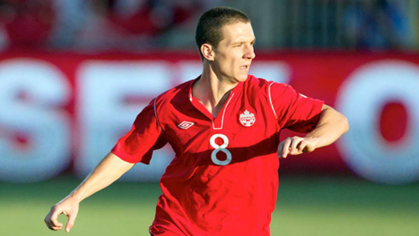 Will Johnson with the Canadian national team