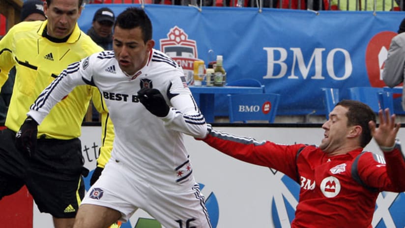 Marco Pappa and the Fire found it rough going at a wet, windy BMO Field.