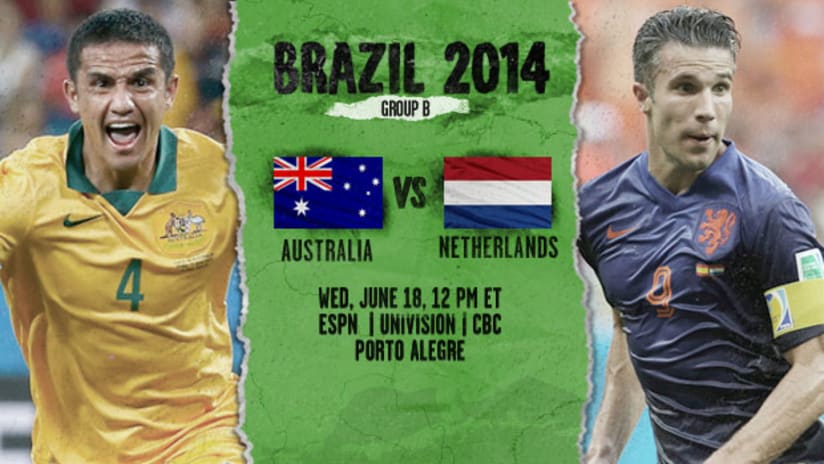 Australia vs. Netherlands, Group B (June 18, 2014)