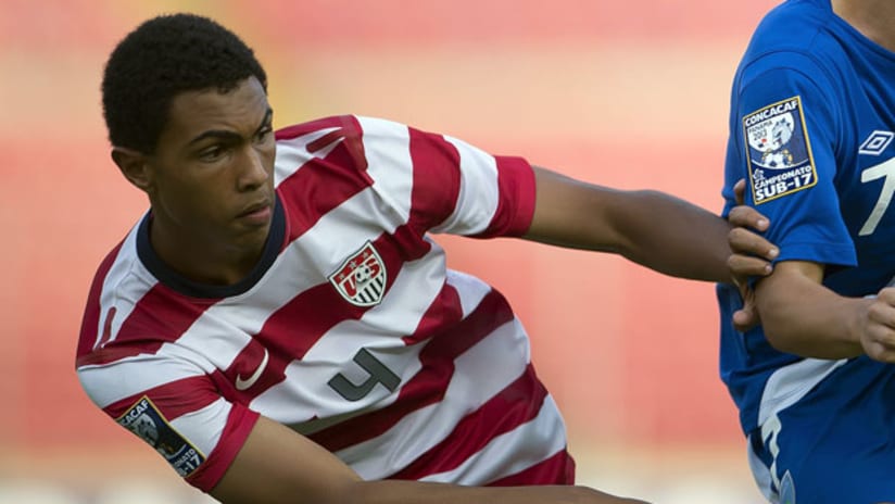 Thomas Redding with the US Under-18s