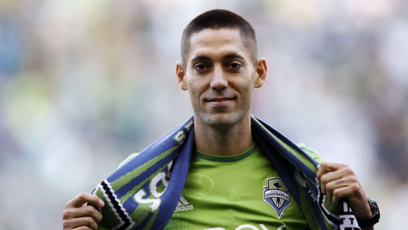 Clint Dempsey after announcement by the Seattle Sounders.
