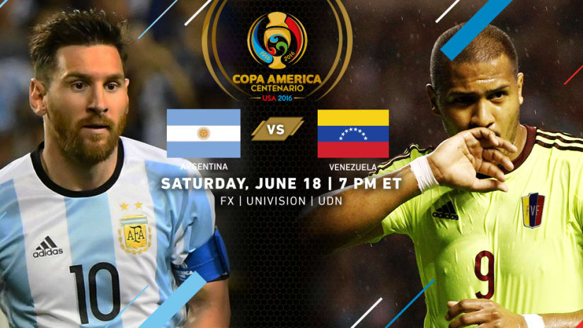 Argentina vs. Venezuela - June 18, 2016 Match Image