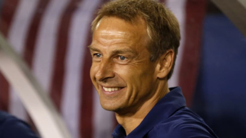 USMNT manager Jurgen Klinsmann cracks a smile